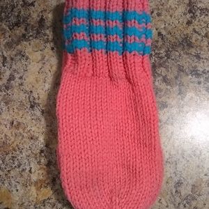 Handmade hand knitted children's mittens